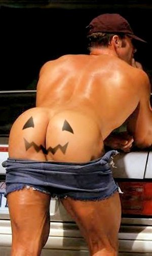 HalloweenAssPumpkinFaceW