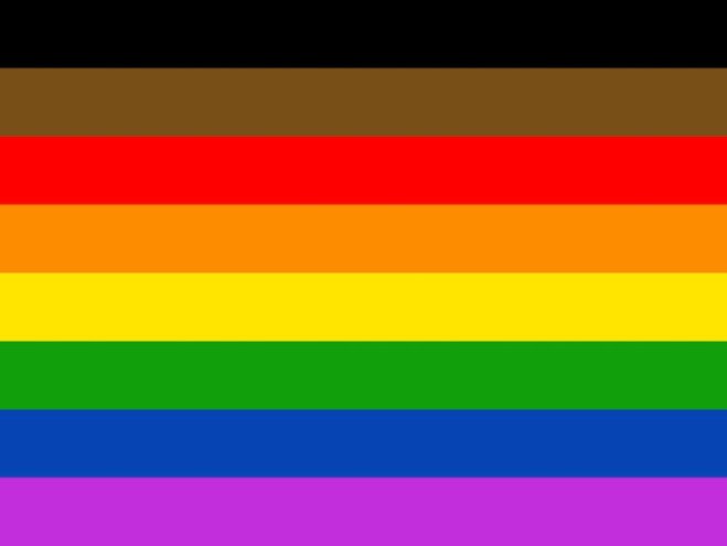 RAINBOWFlagBlkBrStripes