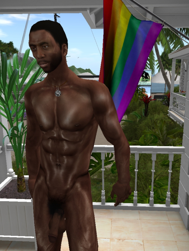 PrideNkdRainbowFlagB